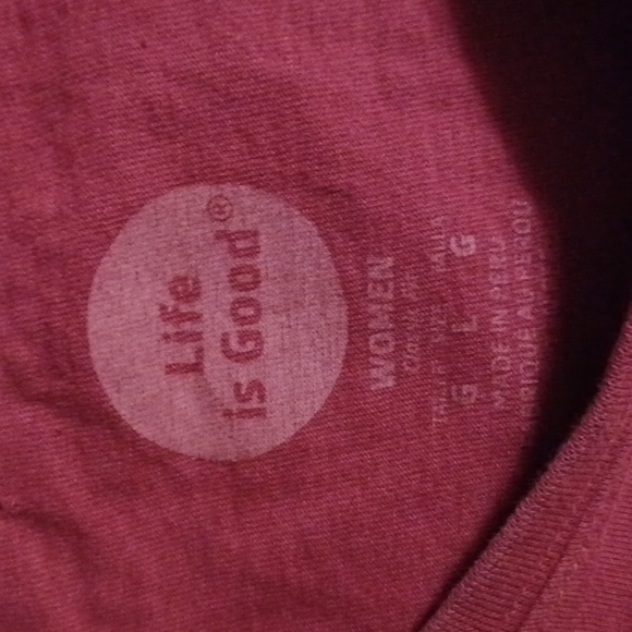 Life is Good Long Sleeved Tee~Size Large~Snowflake - Picture 3 of 7